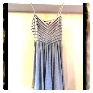 Kimchi Blue grey ruffle tie back mini dress